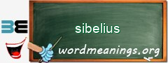 WordMeaning blackboard for sibelius
